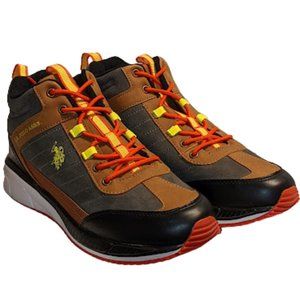 US Polo Assn Womens Black/Red/Green High Top Sneakers Size 10 New without Box